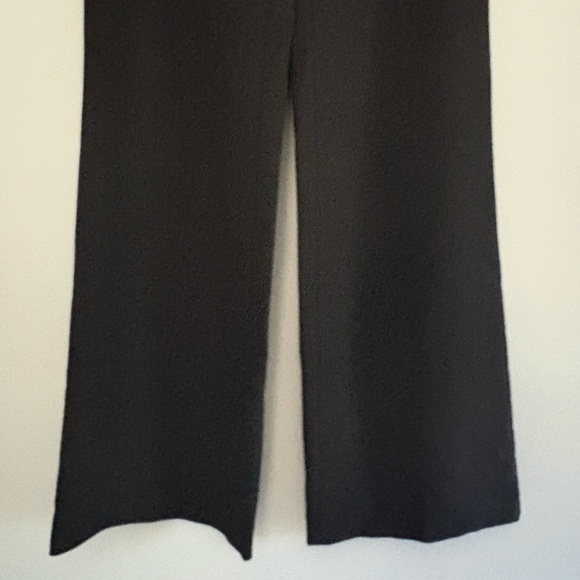 ANN TAYLOR LOFT Marisa Mid-Rise Black Wide Leg Trousers Size 10 - Picture 6 of 11